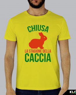 T-shirt uomo | Matrimonio: Stagione della caccia giallo