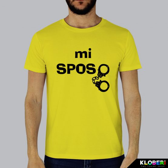 T-shirt uomo | Mi sposo giallo