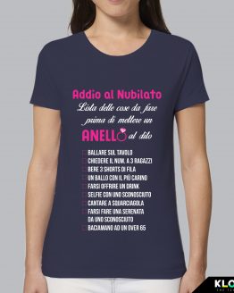 T-shirt donna | Lista di cose da fare prima di sposarsi blu
