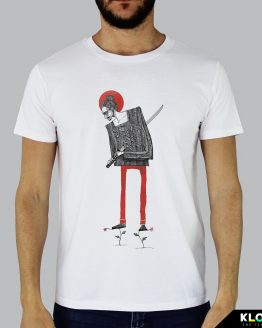 T-shirt da uomo indossata | Samurai | Edoardo Gamba