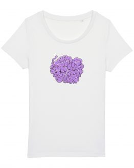 T-shirt da donna | Lilla brain | Martina Meduri